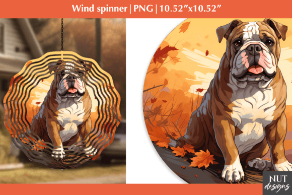 Captivating Fall Dog Wind Spinner: Autumn Decor Delight