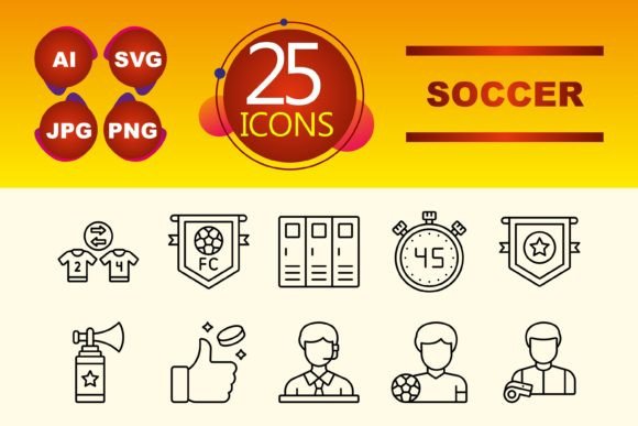 Essential Soccer Icons for Modern Digital Design