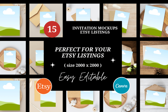 Mastering Etsy Listings: A Guide to Invitation Papers Mockups
