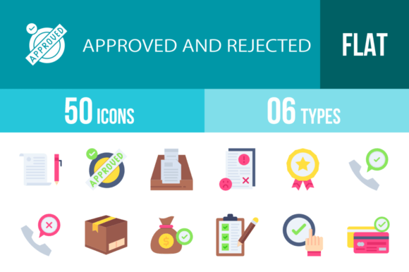 Mastering Visual Communication: A Guide to Flat Multicolor Approved and Rejected Icons