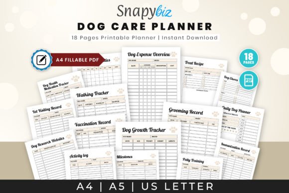 Mastering Your Dog's Routine: The Ultimate Dog Care Planner Printable