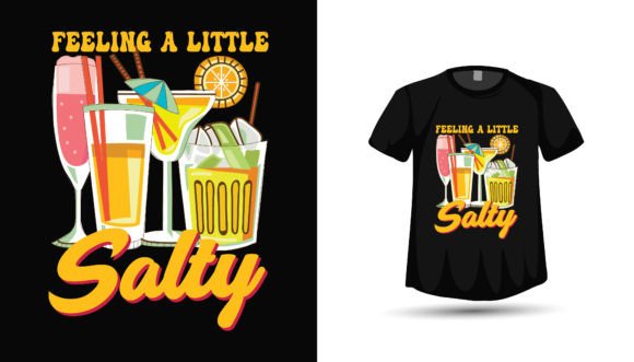 Summer Salty Drink Lover T-Shirt Design for Creators
