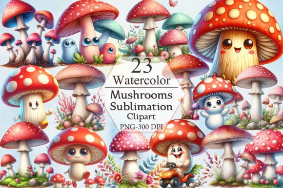 Unlocking Creative Potential with the Mushrooms Clipart Bundle - Mushroom Png