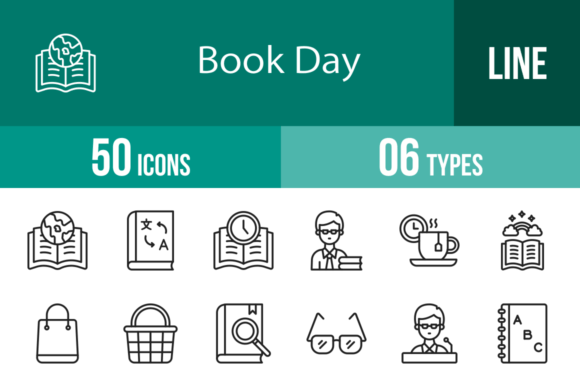 Visual Literacy in the Digital Age: Mastering Communication with Book Day Line Icons