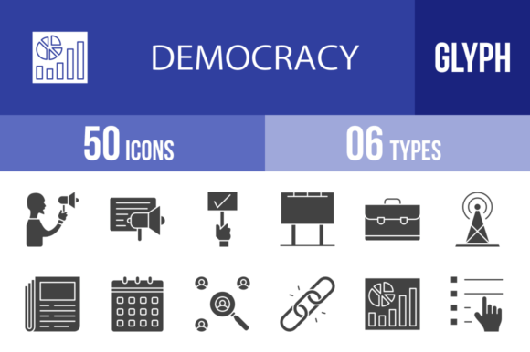 Visualizing Civic Engagement: A Practical Review of 50 Democracy Glyph Icons