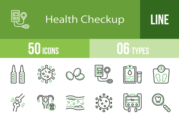 Visualizing Wellness: The Power of Comprehensive Health Checkup Icons